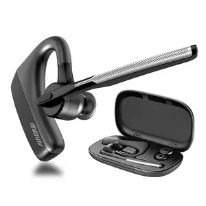 K18 Bluetooth Trucker Headsets Wireless Earphones with Noise Cancellation Mic for Clear Calls Hands-Free Communication Hi-Res Audio Adjustable Ear Hook Lightweight Design Earbud Electronic Cancelling audio earbuds iem earphones office driver