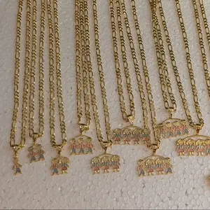 kids pendant gold plated comes with chain