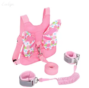 7 Styles Cartoon Wing Toddler Anti Lost Harness Leash, 2 In 1 Baby Backpack Wrist Link Safety Walking Strap