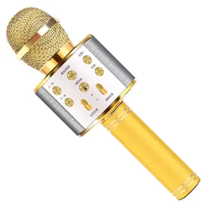 Wireless Bluetooth Microphone for KTV Singing Portable Speaker TV Phone Karaoke