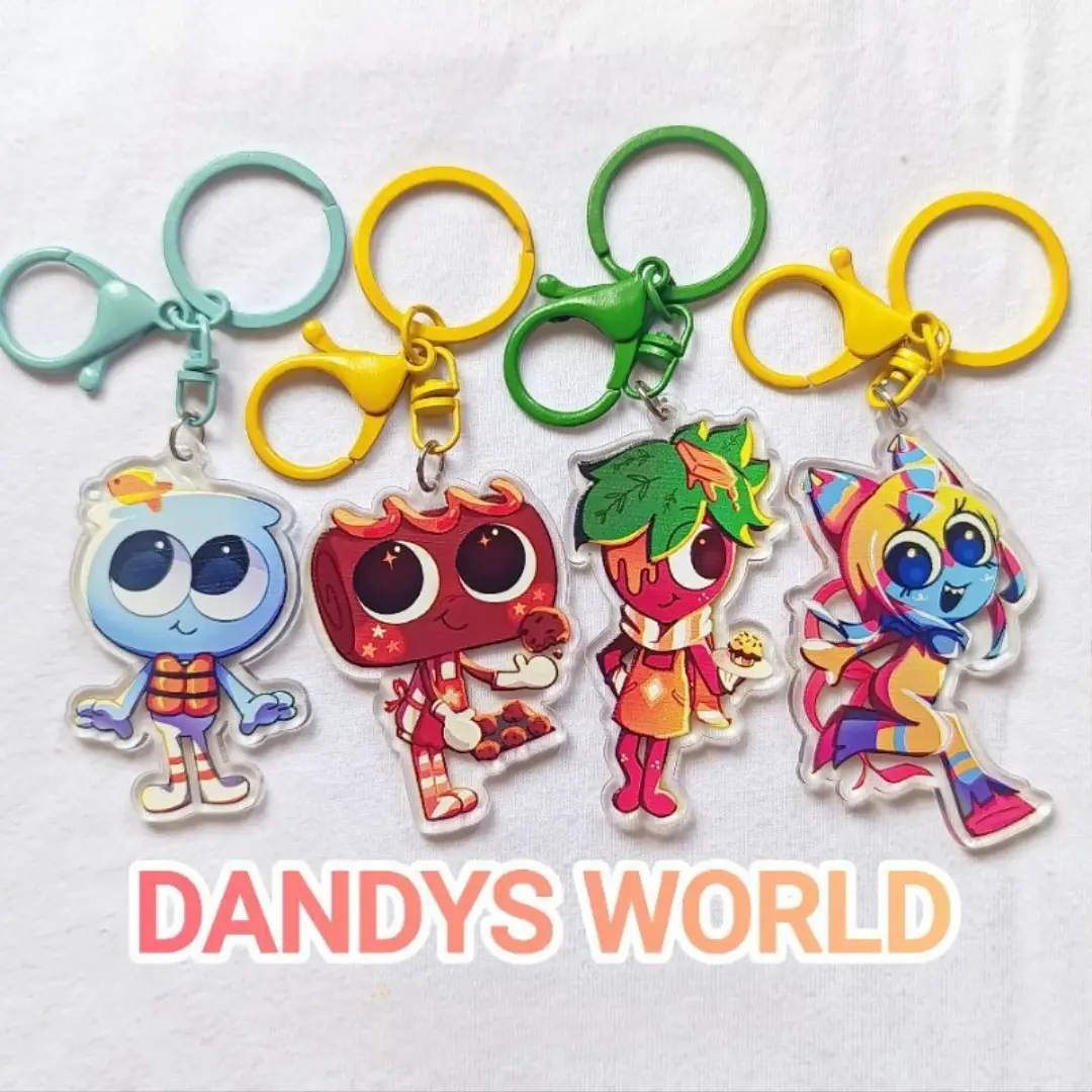 Dandy's World Acrylic Keychains, Kawaii Keychains Cute Accessories, Dandys World Aesthetic Charm, Gift For Her, Backpack Keychain | Perfect for Backpacks, Keys and Gifts | High Quality and Customer Favorite Items