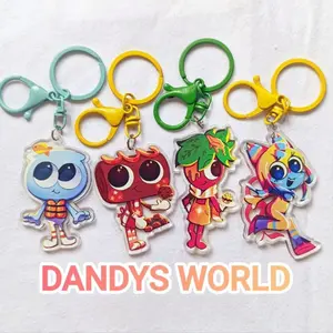 Dandy's World Acrylic Keychains, Kawaii Keychains Cute Accessories, Dandys World Aesthetic Charm, Gift For Her, Backpack Keychain | Perfect for Backpacks, Keys and Gifts | High Quality and Customer Favorite Items