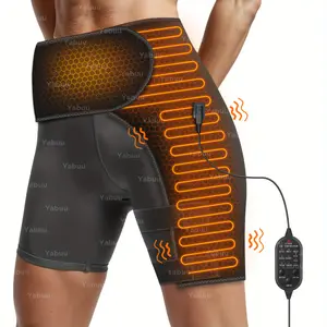 Yabuu Heated Massage Waist & Hip Support Brace with 3 Heat & Massage Settings, Adjustable Straps & Removable Heating Pad - USB-Powered for Lower Back, Thigh, Buttock - Ideal Gift for Men & Women (Valentine'S Day, Christmas, Mother'S Day, Fa