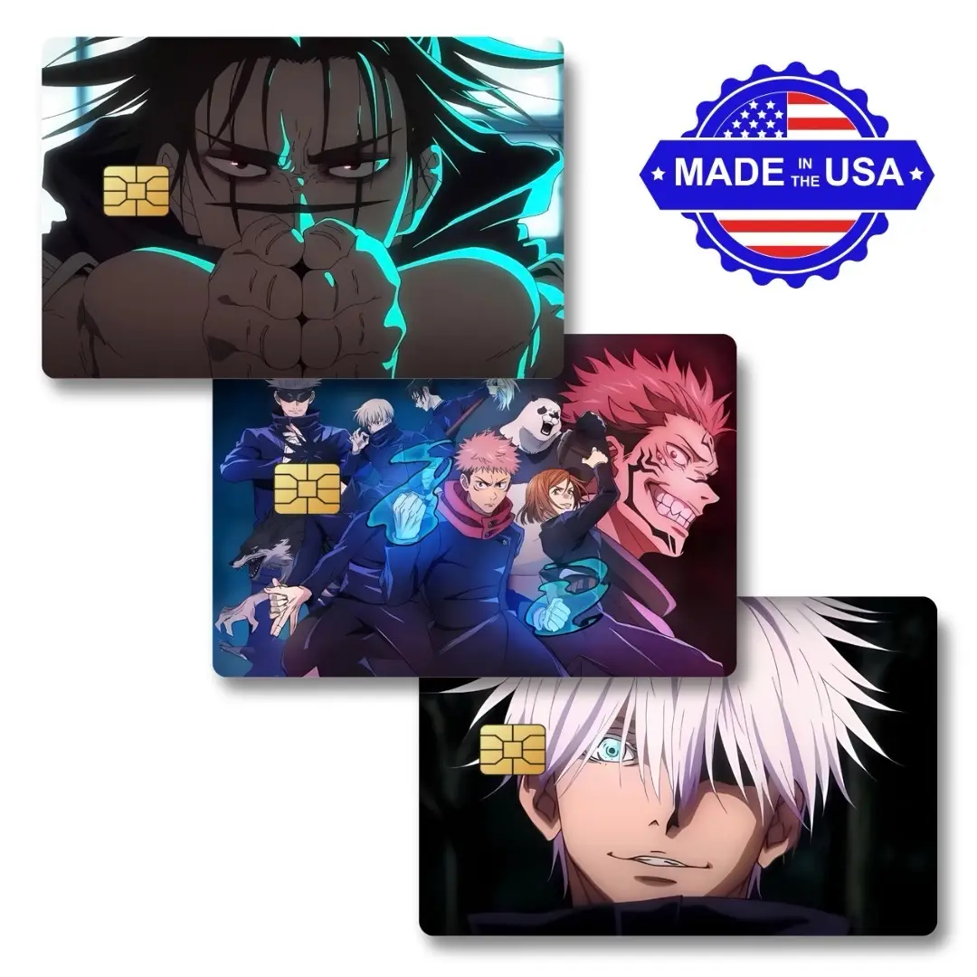 Jujutsu Kaisen Custom Decal Credit Card Cover Vinyl Skin Sticker