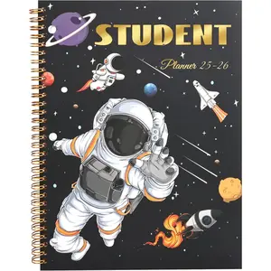 Student Planner 2025-2026 - Monthly and Weekly School Planner 2025-2026 for Middle & High School, Aug 2025 - Jun 2026, 8.2" x 10.7", Student Calendar Academic Year with Thick Paper, 3-Hole Punched & Stickers - Astro