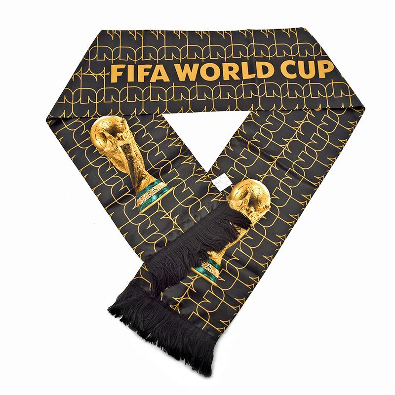 FlFA World Cup 2026 High-Definition Polyester Trophy Scarf Game Day Fan Collect Wear Nationwide Supporters Accessory