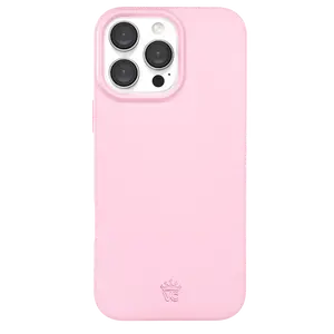 Velvet Caviar Strawberry Milk iPhone Case – Pink Satin Finish, MagSafe Compatible Protective Phone Case
