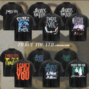 [COLLECTION] Pierce The Veil Band T-Shirt Collection, Emo Post-Hardcore Graphic Tee, Warped Tour Pop Punk Aesthetic Shirt, Gothic Romance Alternative Rock Merch, Gift for PTV Fans, Unisex Merch for Men & Women