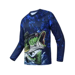 2026 Fisherman's Gift Fishing Shirt Long Sleeve Fishing Jerseys Fish Tshirts - Breathable fishing supplies sportswear  Men's Fishing Tops