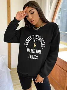 Easily Distracted by Hamilton Lyrics Sweatshirt, Broadway Musical Sweatshirt, Theater Gift, Drama Women SweatShirt, Hamilton Fan Apparel