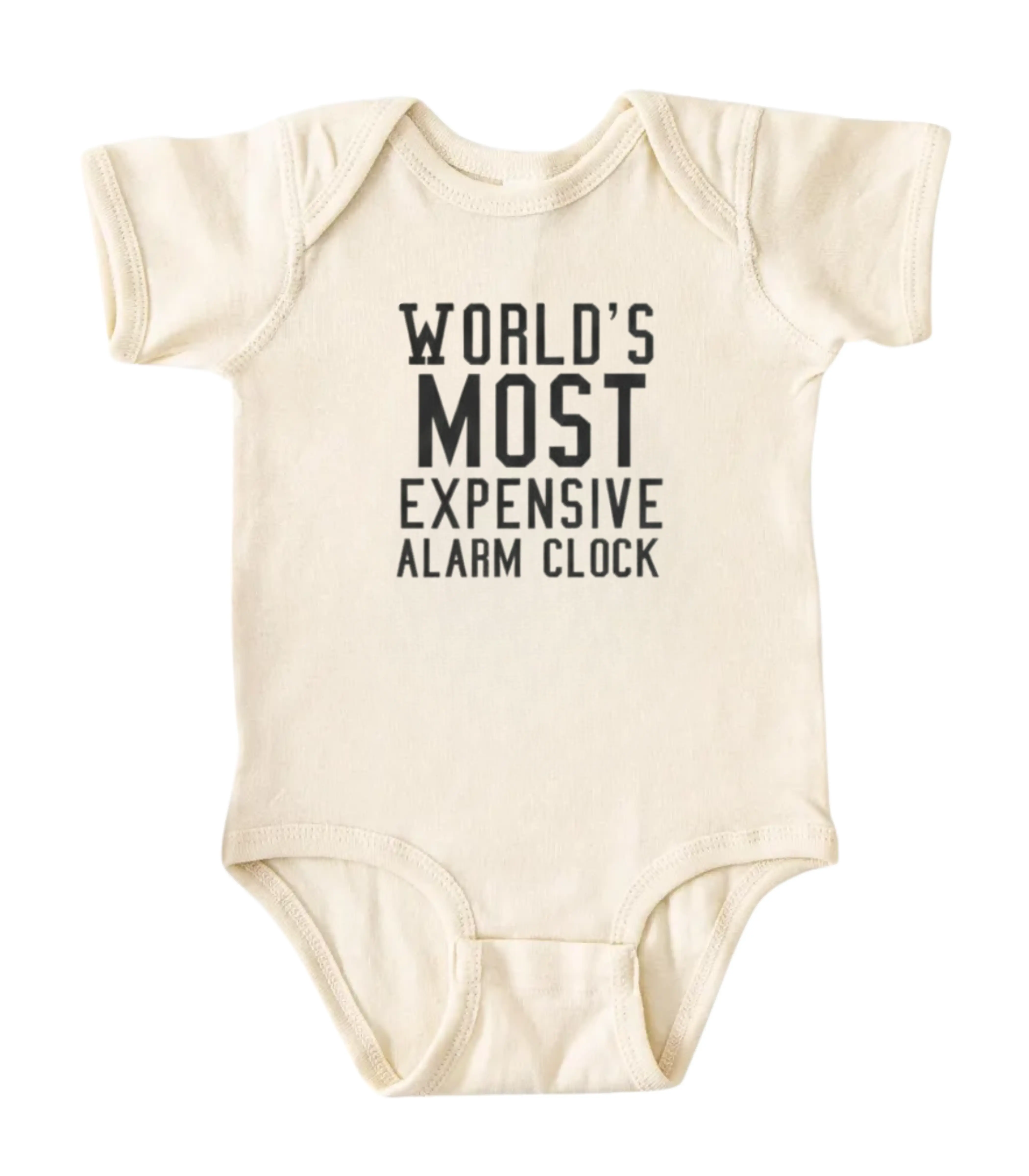 World's Most Expensive Alarrm Clock Baby Onesie, Pregnancy Announcement Gift, Cotton Baby Clothes, Funny BabyBodysuit
