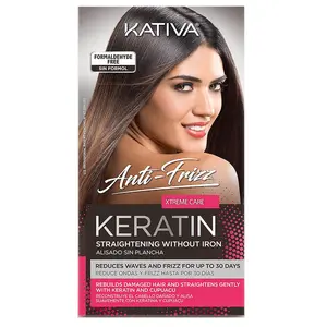 Kativa Straightening Antifrizz Xtreme Care Kit - Ultimate Frizz Control & Smooth Hair, 1 Kit