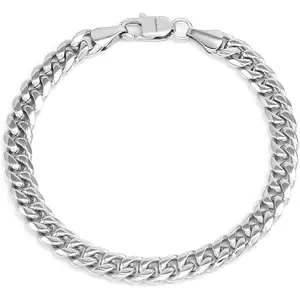 Cuban Bracelet for Men 7/7.5/8/9Inch Stainless Steel Bracelet