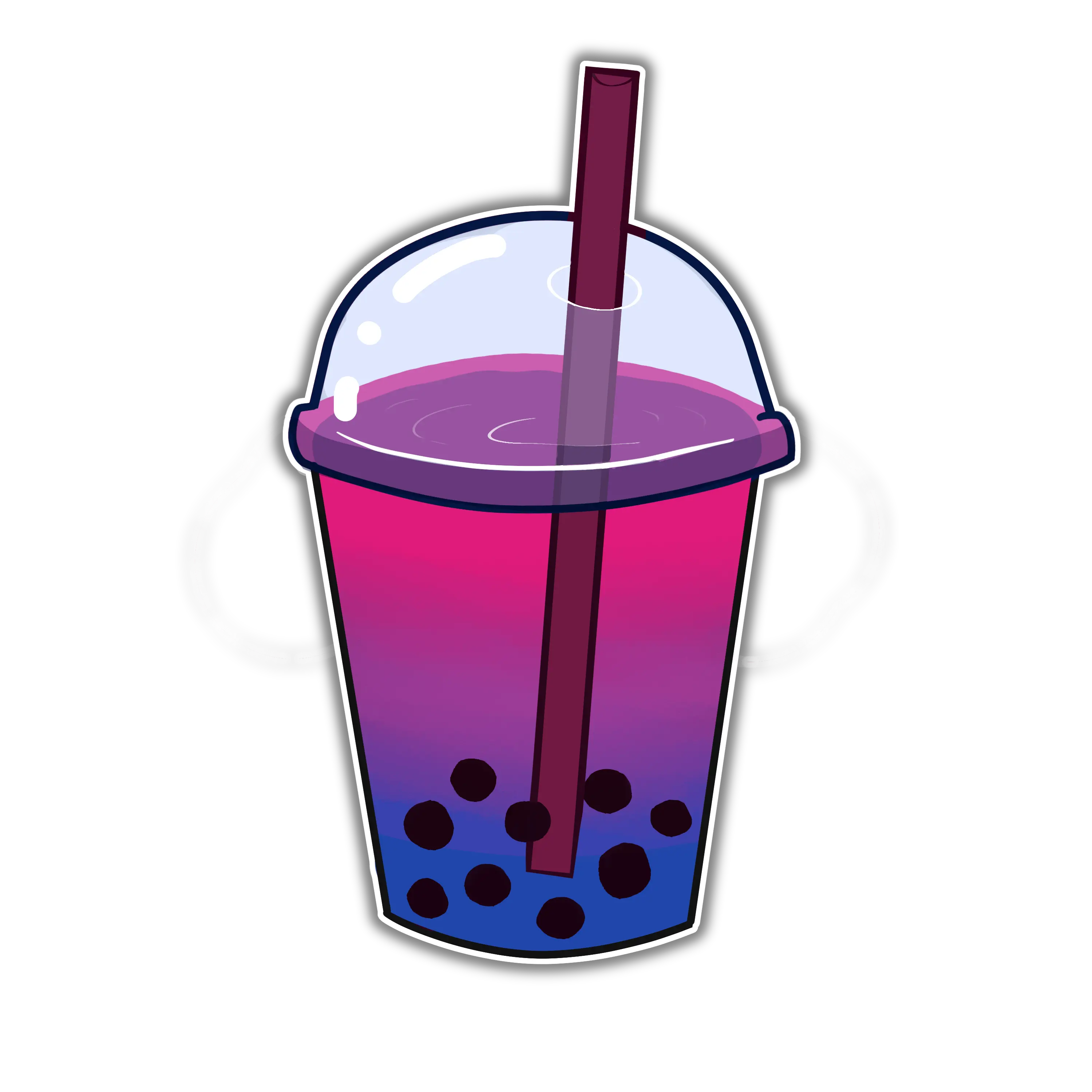 Bi Boba Sticker