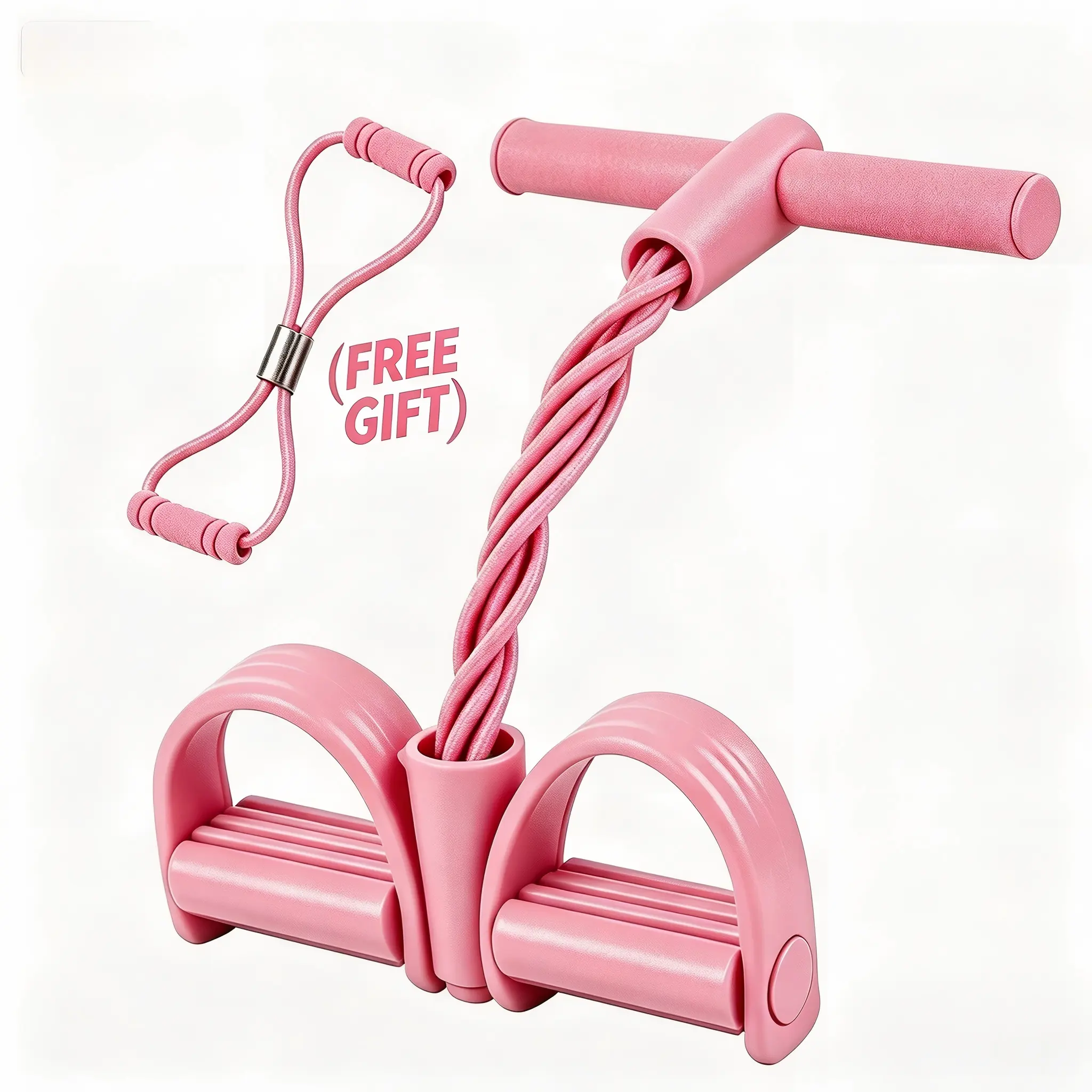 Pink (with Figure‑8 Resistance Rope)