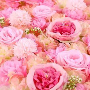 Artificial Flower Wall 60x40cm Various Colors Simulation Plant Wall Reusable for Bedroom Living Room Wedding Background Indoor Outdoor Decoration