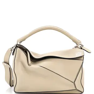 Pre-owned Loewe Leather Top Handle Bags Puzzle Bag Large by Rebag