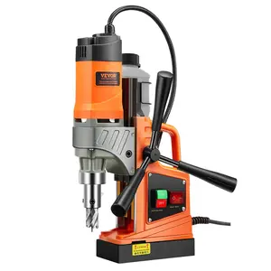 Magnetic Drill, 1450W 1.57" Boring Diameter, 12500N 850 RPM Portable Electric Mag Drill Press, Drilling Machine for any Surface Home Improvement Industry Railway