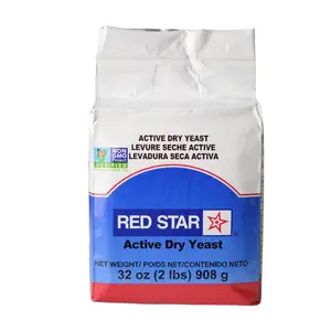 Red Star Active Dry Yeast 32 oz Non-GMO Gluten-Free Premium Yeast for Baking Bread Pizza & More