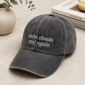 Washed Pink Vintage Cap ️ “make clouds real again” Soft Girl Aesthetic