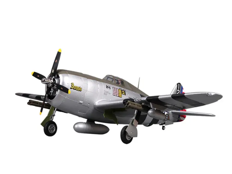 FMS 1500mm P-47 Thunderbolt Bonnie Digital High Detail EPO Foam RC Airplane, PNP (Transmitter, Receiver, Battery, Charger Not Included) with 4258 KV460 Motor & Ball Links Control Horns, Fms Rc Plane