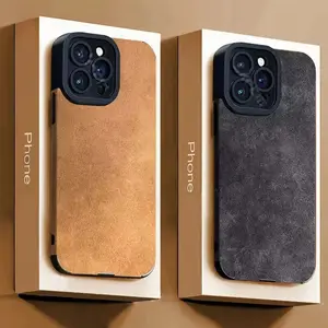 Faux leather high-end fashion case for iPhone 11, 12, 13, 14, 15, 16 Plus Pro Promax