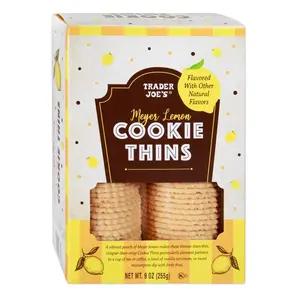 Trader Joe's Meyer Lemon Cookie Thins, 9 oz.