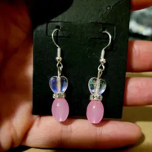 Mini Pink Dancer Earrings