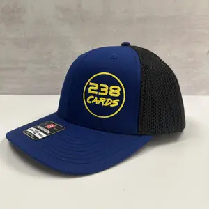 238 Cards Logo Hat - Blue/Black/Yellow Richardson 112