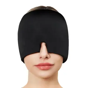 Migraine Headache Relief Cap, Gel lce Head Wrap for Tension,puffy eyes, and Stress Relief.Suitable for Home breaks, before sleep, office