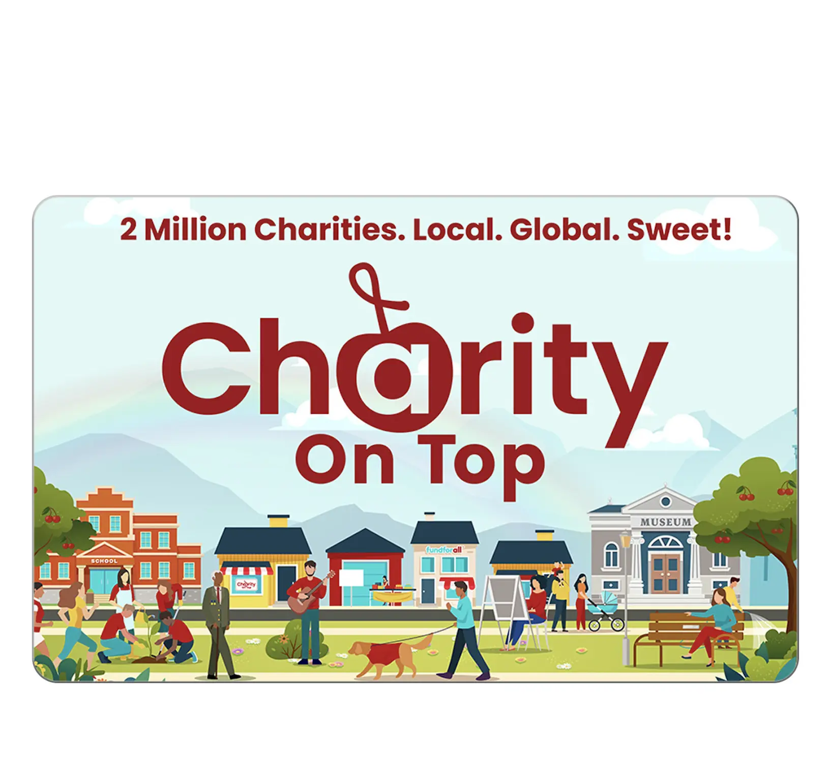 Charity-on-Top Department Store eGift Card - B2B Employee Gift, Current Issue Voice for Charitable Contributions