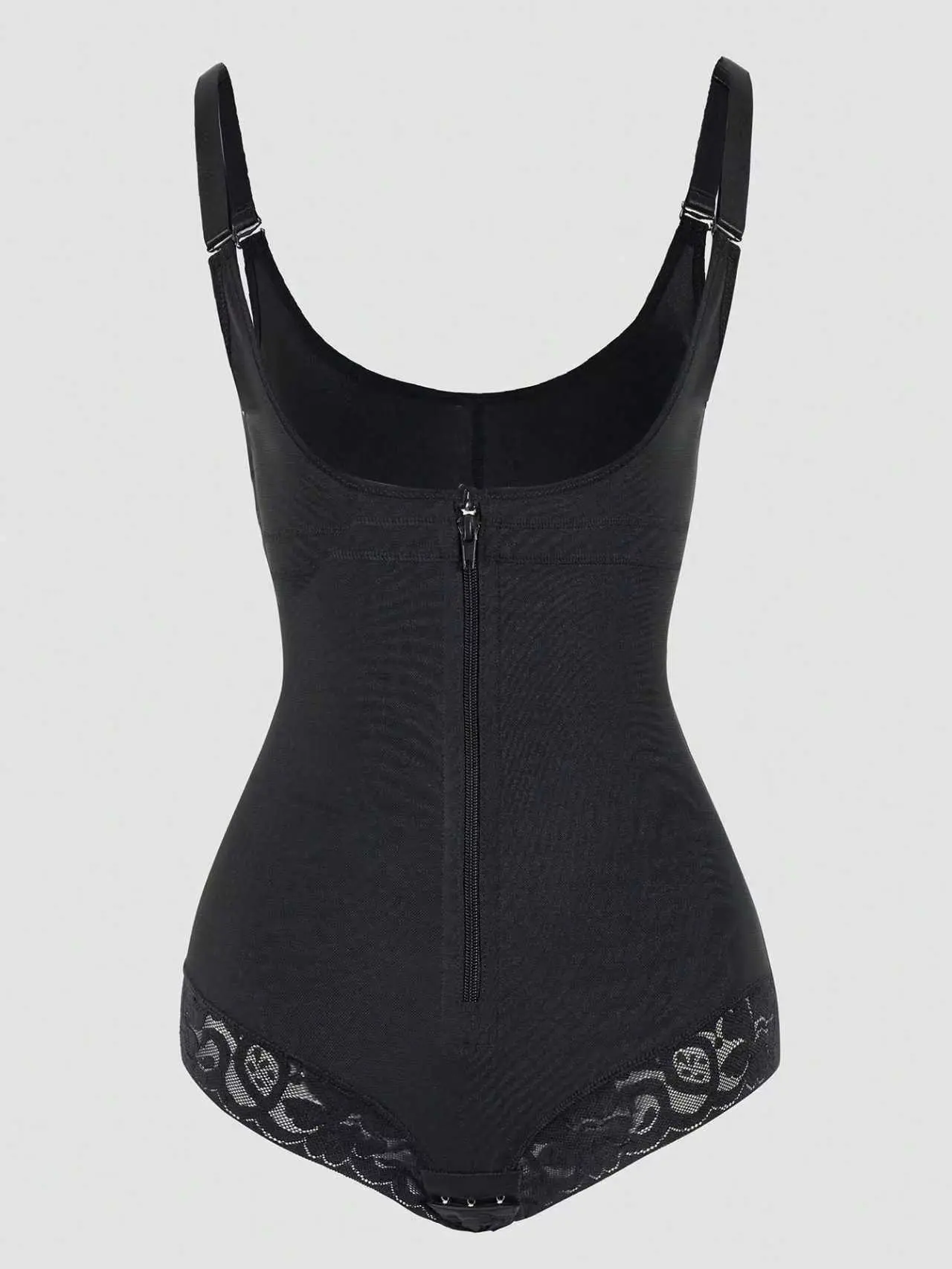 1 Count Women's Colombian Shapewear, Fajas, Shapewear Bodysuit With External Zipper Design, Waist Trainer With Internal Adjustable Hook, Butt Lifting And Tummy Control Body Shaperwear, Suitable For Training Or Sports