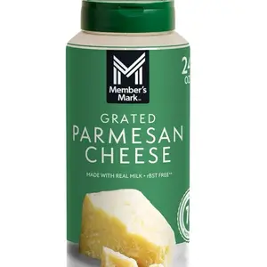 Member's Mark Grated Parmesan Cheese 24 oz Made with Real Milk BST Free Perfect for Cooking and Snacking