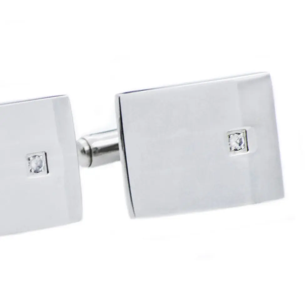 Round in Rectangle Cufflinks