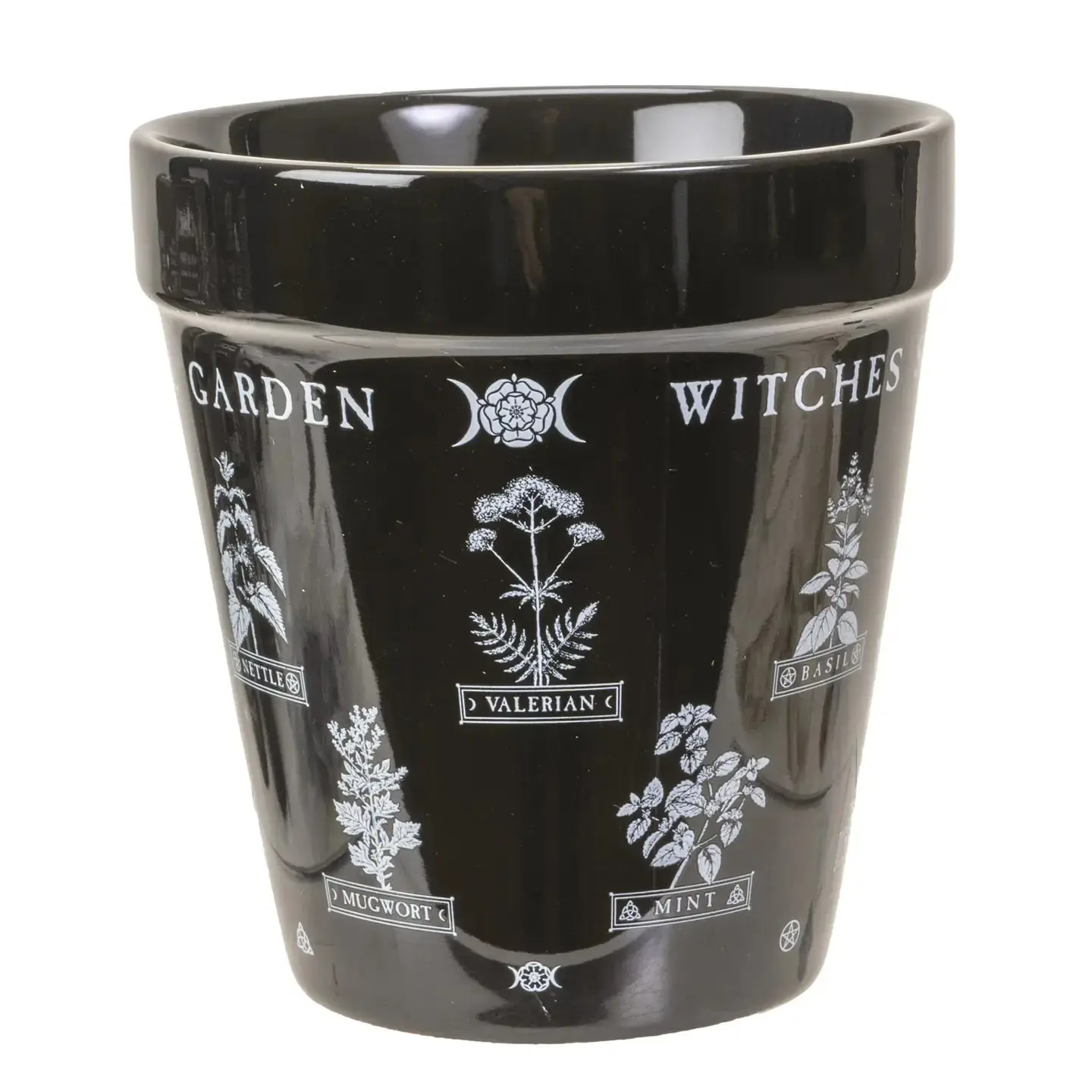 Witch's Spell Garden Ceramic Planter - Small Cube-Shaped Ornamental Decorative Indoor Flower Pot for Herb, Indoor Outdoor Garden Supplies, Indoor Plant Pots, Decorative Flower Pots