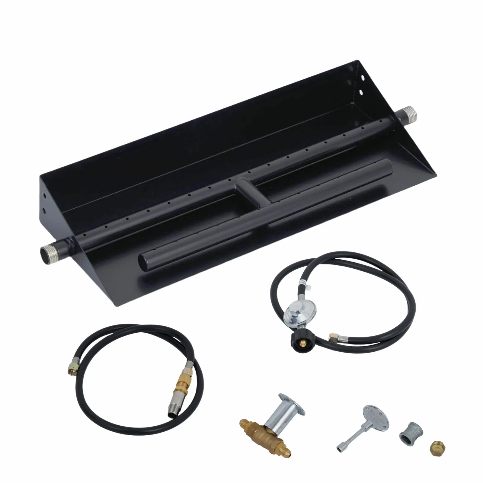 🔥 Drop in instant fire vibes! 18x6" rectangular burner – dual fuel, spark ignition, 60,000 BTUs.