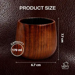 [Buy 1 Get 1 Free] Wooden Whiskey and Bourbon Tumbler Glass Charred or Uncharred Old Fashioned Drinkware Premium Handcrafted Wooden Glassware Stylish Bourbon Gift for Men Trending Barware Unique Whiskey Lover Gift Home Bar Decor Special Occasion