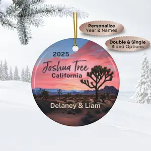 Joshua Tree California Ornament * Christmas personalized gift for travel lovers