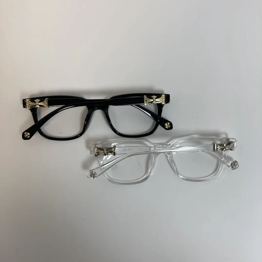 2pcs - Black Gold + Clear Silver