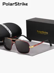 Unisex Simple Style Plain Color Sunglasses, Trendy Casual Polarized Sunglasses for Everyday Use, Fashion Accessories for Outdoor Activities