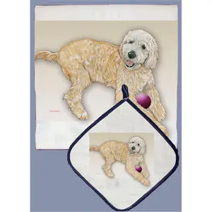 212 MAIN Kitchen Dish Towel and Pot Holder Set - Decorative, Absorbent Cotton Home Care Supply, Ideal for Gifting