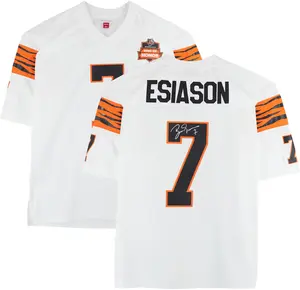 Boomer Esiason Cincinnati Bengals Autographed Mitchell and Ness White Replica Jersey - Fanatics Authentic Certified