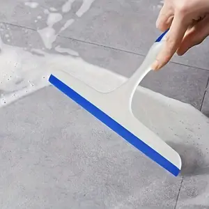 Blue ABS Material Shower Squeegee for Kitchen & Bathroom Cleaning Tool with Ergonomic Handle Design for Easy Water Removal from Glass Surfaces