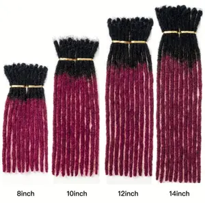 U Real Hair 10 Strands/pack 0.16inch No import charges Thickness PreColored 100% Real Human Hair Dreadlock Extensionsfor Man/Women Full Handmade Permanent LocExtensions Bundles Can Be Dyed Bleached CurledTwisted #T1B99J