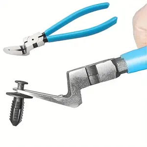 Steel Diagonal Pliers, Multi-Use Car Rivet Tool, Ergonomic Non-Slip Handle, Automotive Repair, Wire Stripping, Staples Removal