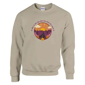 This is the Day the Lord Has Made' with Colorful Desert Road & Sunset Design - Classic Unisex Crewneck Sweatshirt | Gildan® 18000