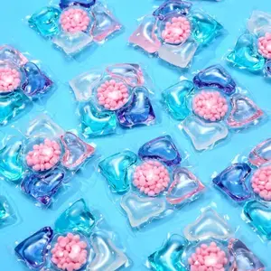 5-in-1 Concentrated Laundry Capsules for Clothes, Boxes for Washing Machines, and Multifunctional Fragrance Detergent Beads for Apartments and Houses, Laundry Clean Pods