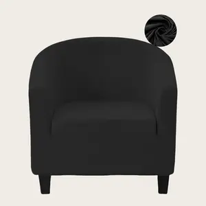 Elastic Milk Silk Fabric Half Round Sofa Cover, Elastic Sofa Slipcover, Anti-Scratch Dustproof Protector, Soft Durable Modern Home Decor, Easy Washable All Seasons Use