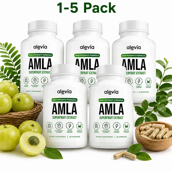 1-5 Pack, Alevia Amla Superfruit Extract - 60 capsules