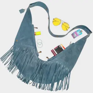 Mulunji Leather Fringe Sash Bag